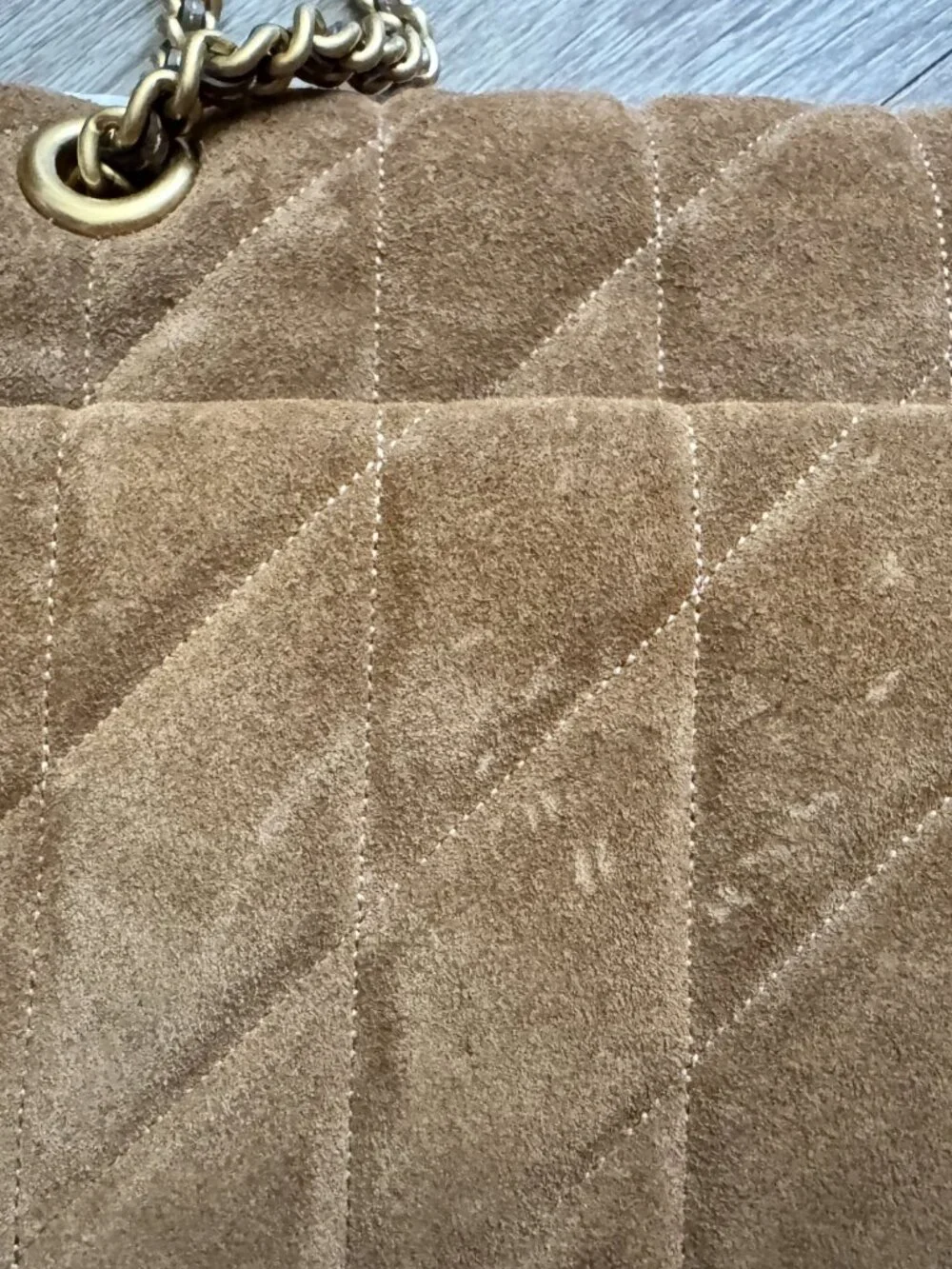 Coach quilted tabby 26 in suede cedar